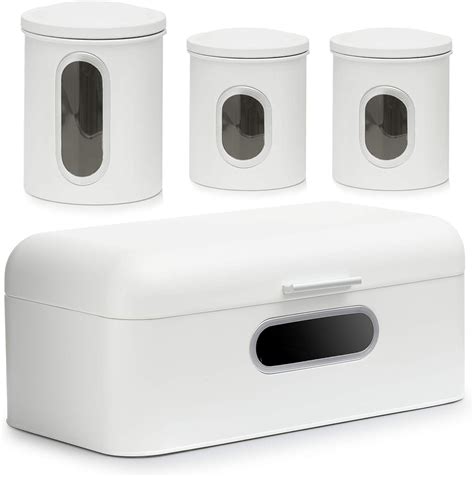 deppon stainless steel bread box|Airtight Canister Sets for the Kitchen Counter, 4.